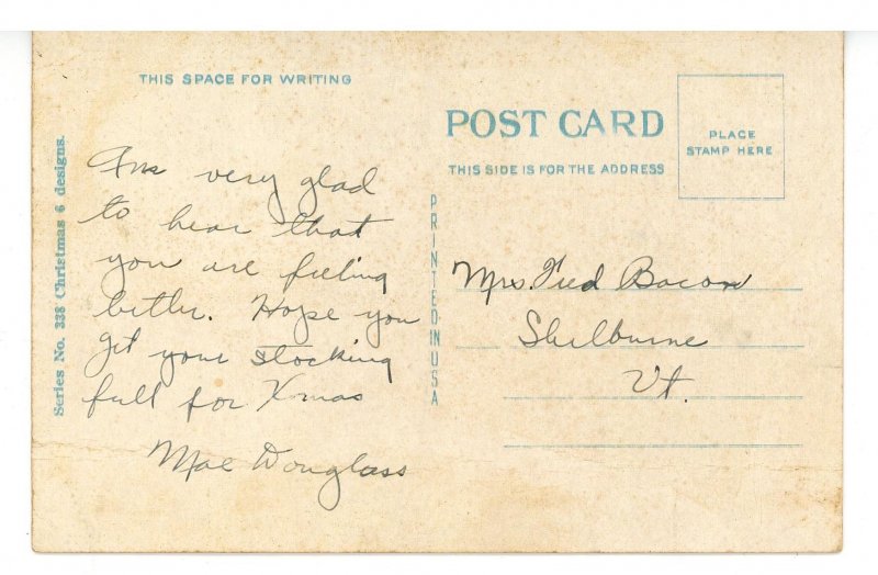 Greeting - Christmas     (crease)