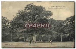 Old Postcard Foret Senart Carrefour du Chene d Antin