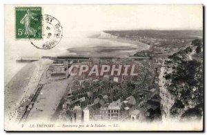 Old Postcard Treport Panorama taken from the cliff