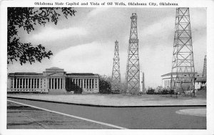 State Capitol Vist Of Oil Wells - Oklahoma City, Oklahoma OK