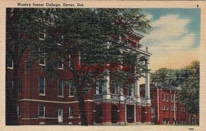 Postcard Wesley Junior College Dover DE