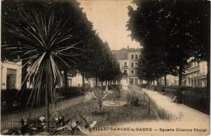 CPA VILLEFRANCHE-sur-SAONE Square Etienne Poulet (614488)