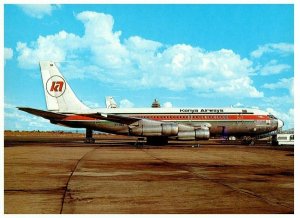 Kenya Airways Boeing 720 047B Airplane Postcard