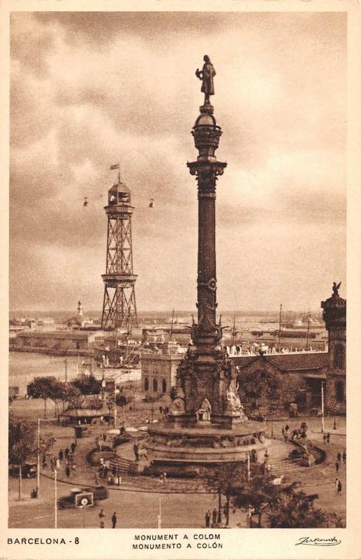 B98236 barcelona monument a colom spain