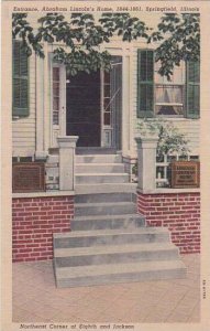 Illinois Springfield Entrance AbrahamLincolns Home 1844 1861