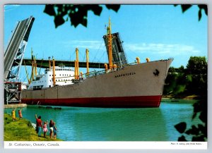 Norwegian Cargo Ship MS Harpefjell, Welland Canal St Catharines Ontario PC #2