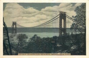 United States New York George Washington Memorial Bridge postcard 