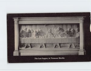 Postcard The Last Supper, in Vermont Marble, Marble Exhibit, Proctor, Vermont