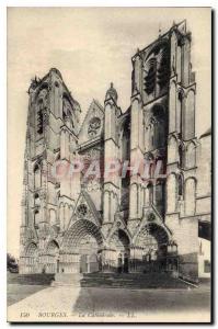 Old Postcard Bourges La Cathedrale