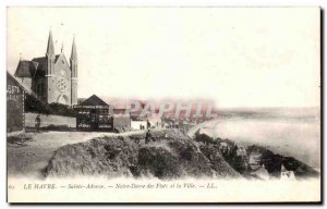 Old Postcard Le Havre Sainte Adresse Notre Dame drs Waves and the City