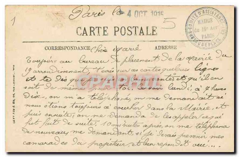 Old Postcard Paris's Gare du Nord