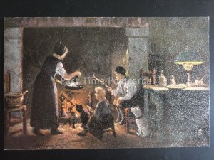 Raphael Tuck Set of 6 FIRELIGHT EFFECTS Series 9016 Artist J.A. HEYERMANS c1903