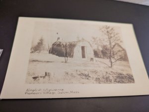 Vintage RPPC English Wigwams /Salem Mass $5 RPPC