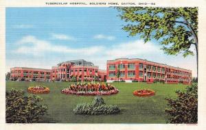 DAYTON, OH Ohio    TUBERCULAR HOSPITAL~Soldiers Home    c1940's Linen Postcard