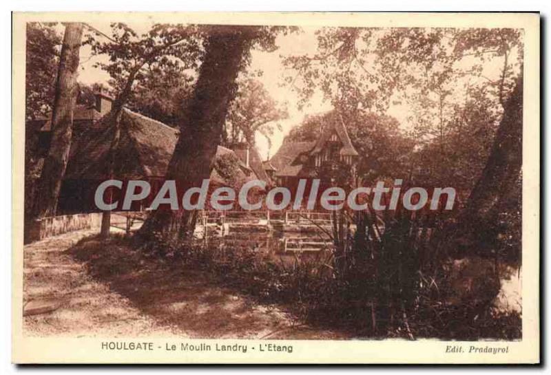 Old Postcard Houlgate Le Moulin Landry L'Etang