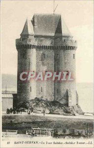 Old Postcard Saint Servan Solidor Tower