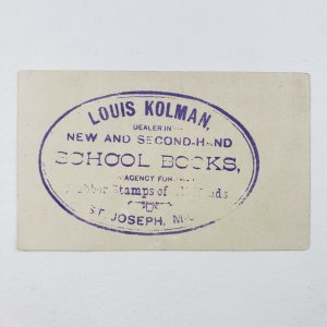 Louis Kolman St Joseph Michigan Slipping Sidewalk Slide A La Banana Trade Card