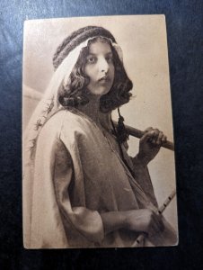 Mint Palestine Judaica Postcard A Shepherdess in the Holy Land Jerusalem