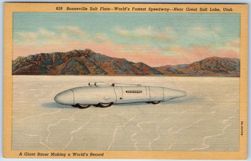 1938 Great Salt Lake Bonneville Flat John Cobb Railton Special Speed Record A226