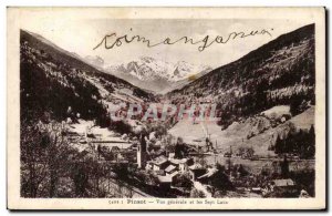 Pinsot - Vue Generale and Sept Laux Old Postcard
