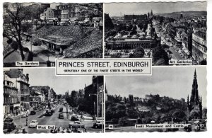 Princess Street Gardens, Gallery, Monument, West End, Edinburgh, Scotland