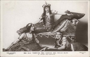 QUEEN'S THEATRE MANCHESTER RPPC Antony and Cleopatra Ella Thornton STAGE PLAY