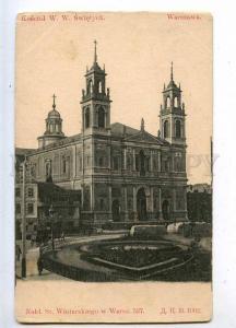 206516 POLAND WARSZAWA all Saints Church Vintage postcard