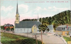 Franciscan Convent & Chapel Church Ste Anne De Beaupre QC Quebec Postcard H53