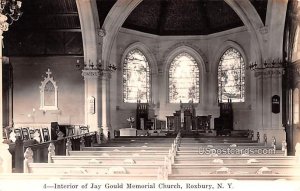 Interior of Jay Gould Memorial Church - Roxbury, New York NY  