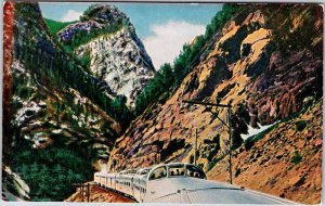 Postcard TRAIN SCENE Chicago Illinois IL AL3072