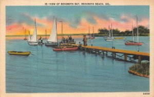 REHOBOTH BEACH DELAWARE SHIPS PAVILION CANAL GROUP OF 3 POSTCARDS (1915 - 1940s)