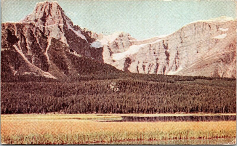 Alberta Mountains Canada Waterfowl Lakes VTG Postcard UNP Unused c1940 Vintage 
