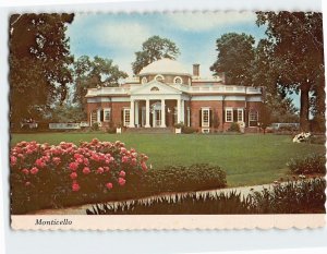 Postcard Monticello, Charlottesville, Virginia