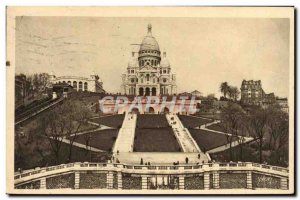 Old Postcard Paris Vue Generale Du Sacre Coeur De Montmartre and & # monument...