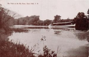 SIOUX FALLS SD~PADDLE WHEEL BOAT VIOLA~ON BIG SIOUX~TOM JONES GLACE POSTCARD