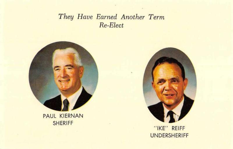 Long Branch New Jersey Paul Kiernan Ike Reiff Politicians Postcard K103010