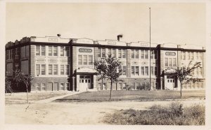 Burlington High School Burlington Colorado RPPC Real Photo postcard