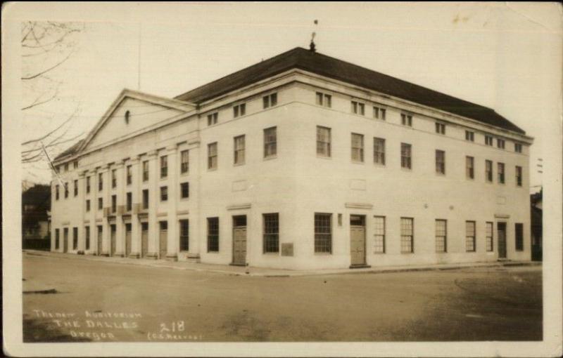 The Dalles OR New Auditorium c1915 Real Photo Postcard 