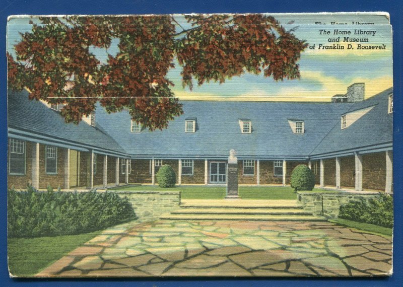 Franklin Roosevelt Hyde Park New York #2 Postcard Folder