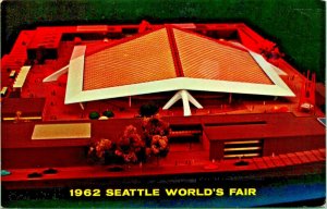 Seattle World's Fair  Coliseum 21 Model World Of Tomorrow Chrome Postcard T14