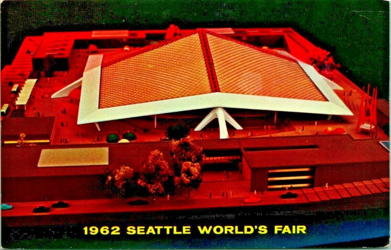 Seattle World's Fair  Coliseum 21 Model World Of Tomorrow Chrome Postcard T14