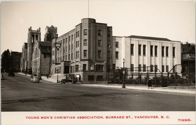 YMCA Vancouver BC Burrard Street Philip Timms Church Life RPPC Postcard F89