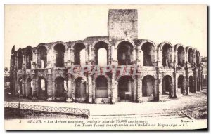 Old Postcard Arles Les Arenes