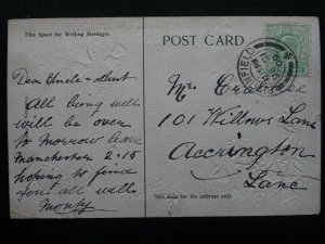 Christmas RING OUT YE MERRY BELLS AND BEAR A YULETIDE GREETING c1909 Postcard