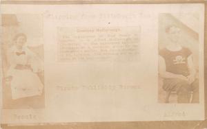 C23/  Pittsburgh Pennsylvania Pa Real Photo RPPC Postcard 1913 Pirates Sun News