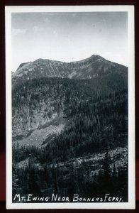 Mt Ewing near  Bonners Ferry Idaho id Real Photo Postcard RPPC 