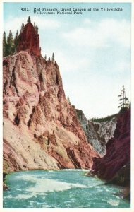 Vintage Postcard 1920's Upper Geyser Basin Yellowstone National Park Wyoming WY