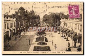 Old Postcard La Baule Sea L & # Pavia 39avenue