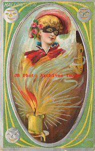 253669-Halloween, AP Co No 303-1 Silver, Happy Reflections, Woman Arising