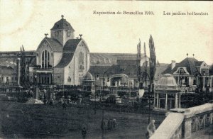Belgium - Exposition de Bruxelles 1910 Les jardins hollandais   03.20